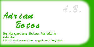 adrian botos business card